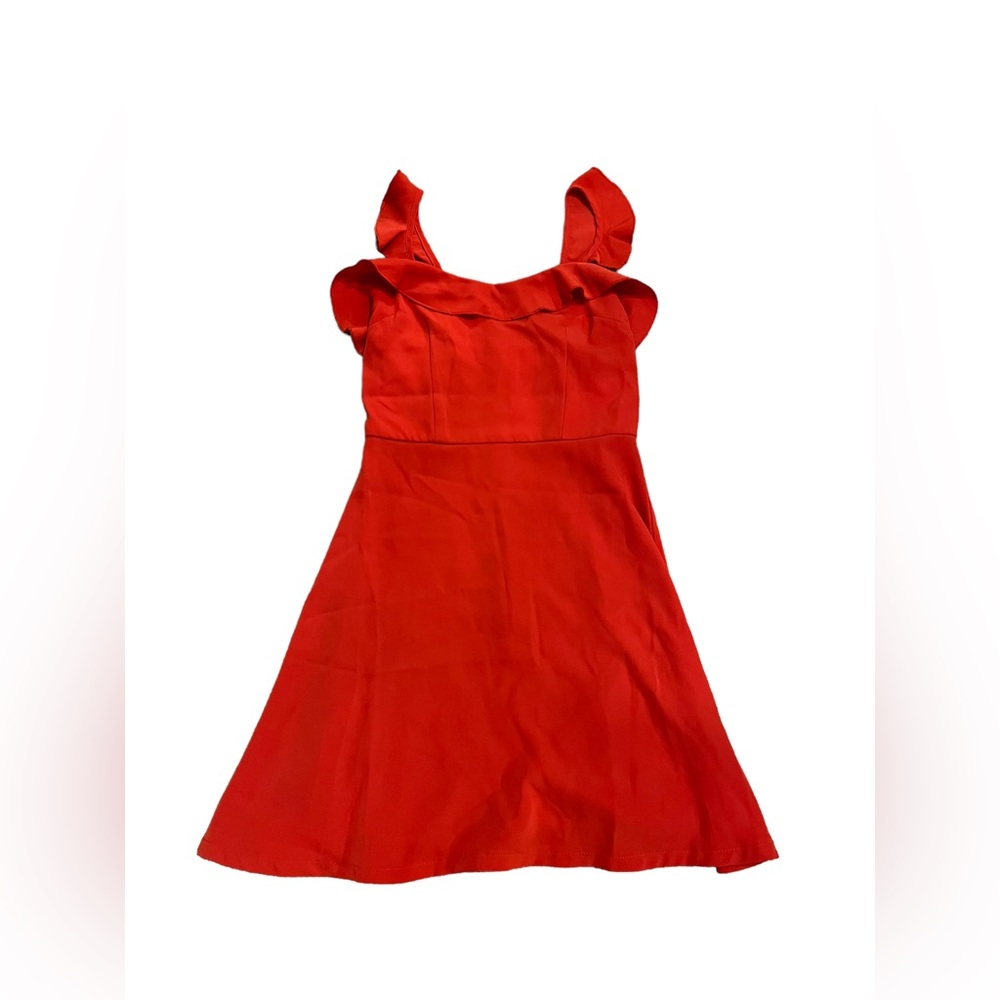 Mini red dress